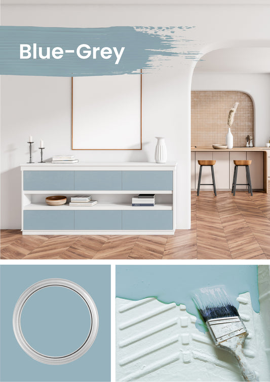 Kreidefarbe Blue-Grey