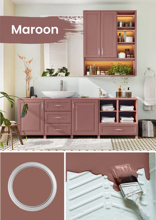 Kreidefarbe Maroon