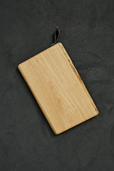 Wooden Board Eiche Tag Leather Tag
